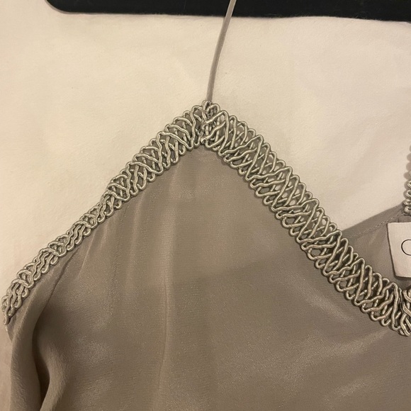Cami NYC lattice/braided neckline 100% silk camisole - Picture 8 of 8